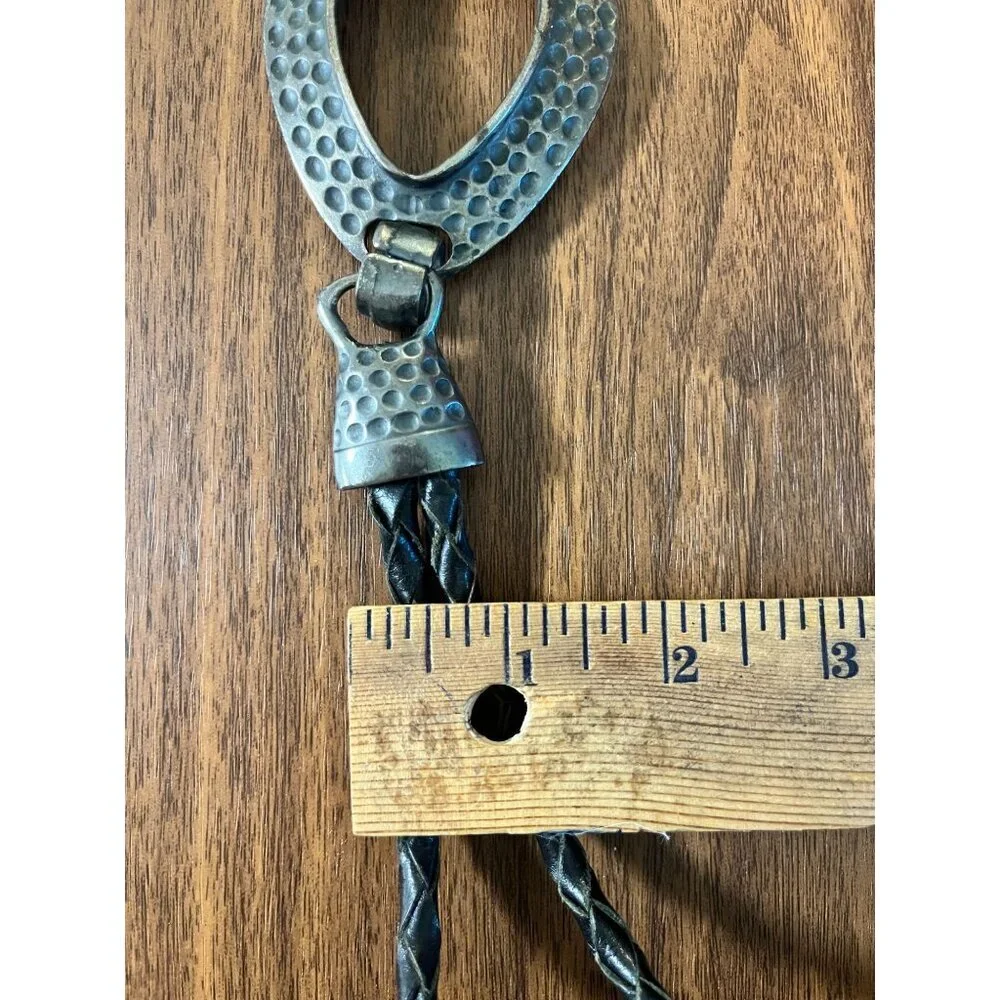 Western Hammered Metal Loop Belt 53